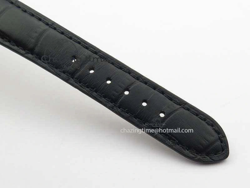 Calatrava 5227 SS Bp-Maker White Dial On Black Leather Strap MIYOTA 9015 PP324CS