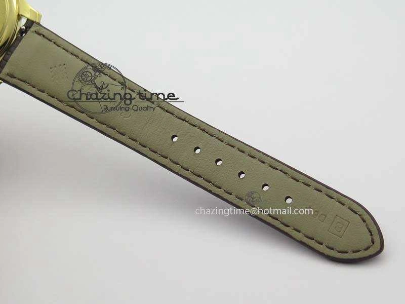 Calatrava 5227 YG Bp-Maker Black Dial On Brown Leather Strap MIYOTA 9015 PP324CS