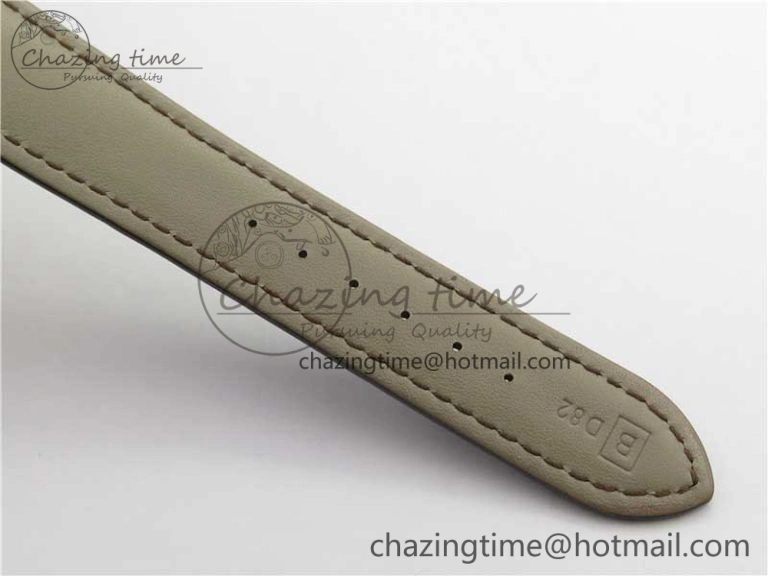 Calatrava 5227R RG ZF 1:1 Best Edition Ivory Dial on Brown Leather Strap A324CS