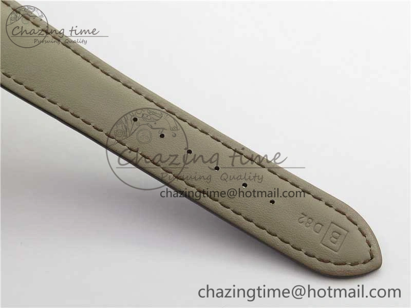 Calatrava 5227R RG ZF 1:1 Best Edition Ivory Dial on Brown Leather Strap A324CS
