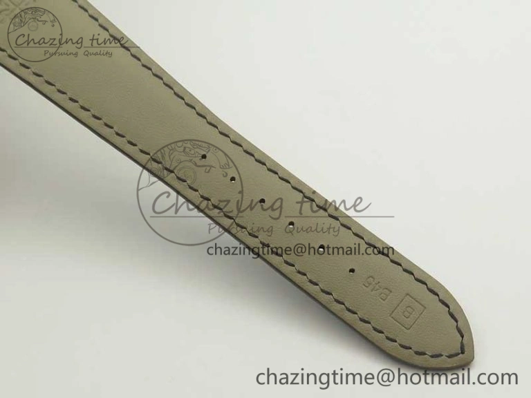 Calatrava 5296G SS ZF 1:1 Best Edition Ivory Dial On Black Leather Strap 324CS (Free Box