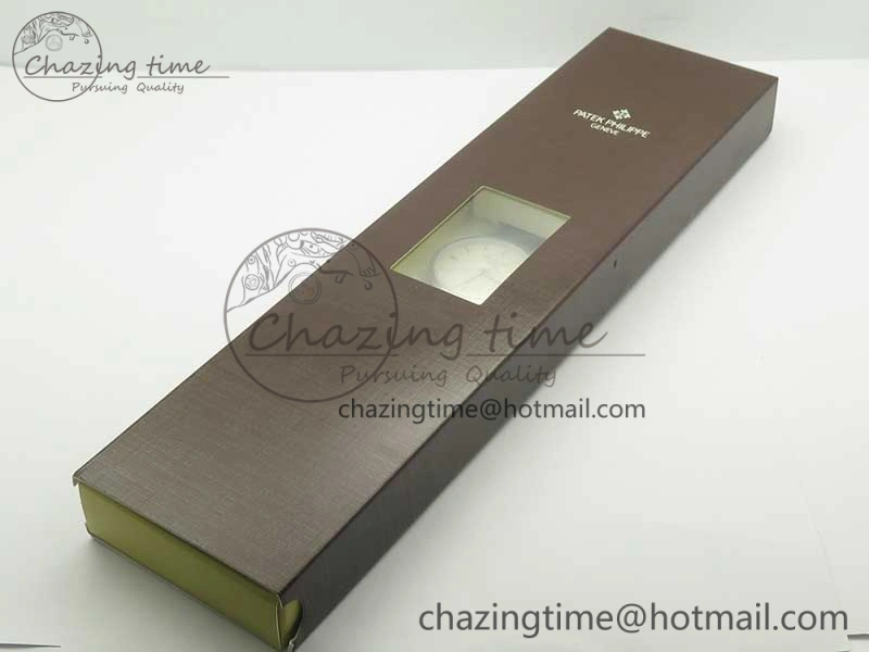 Calatrava 5296G SS ZF 1:1 Best Edition Ivory Dial On Black Leather Strap 324CS (Free Box