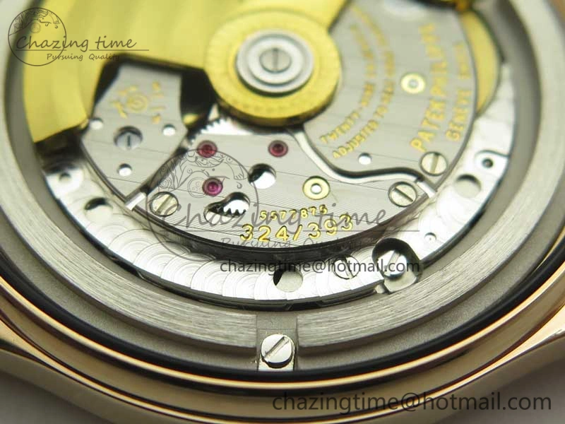 Calatrava 5296R RG ZF 1:1 Best Edition Ivory Dial on Brown Leather Strap 324CS (Free box)