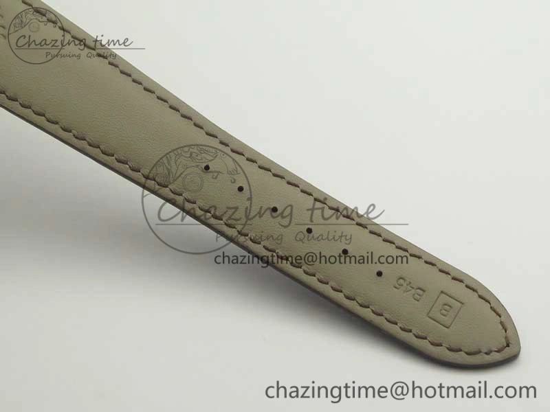 Calatrava 5296R RG ZF 1:1 Best Edition Ivory Dial on Brown Leather Strap 324CS (Free box)