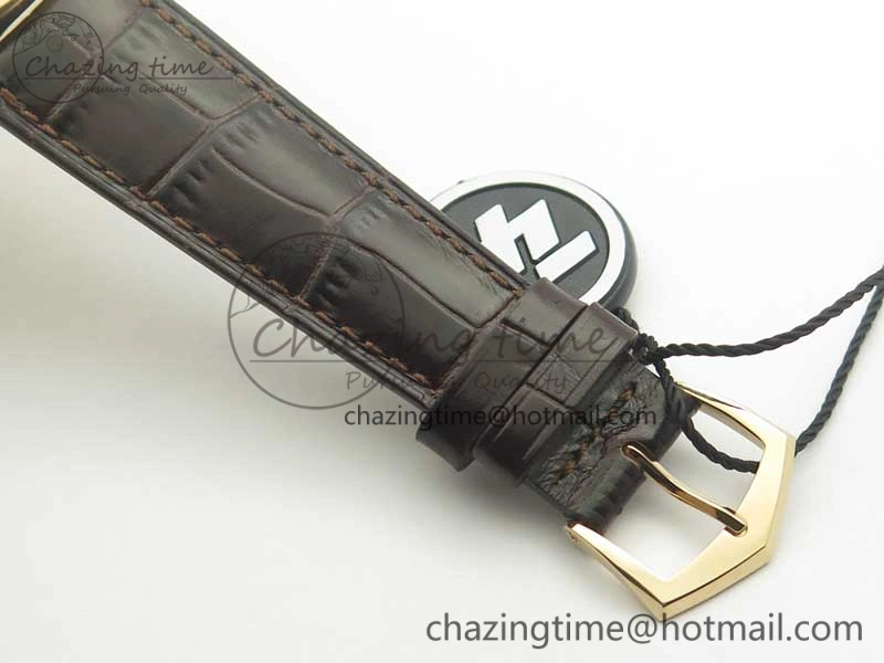 Calatrava 5296R RG ZF 1:1 Best Edition Ivory Dial on Brown Leather Strap 324CS (Free box)