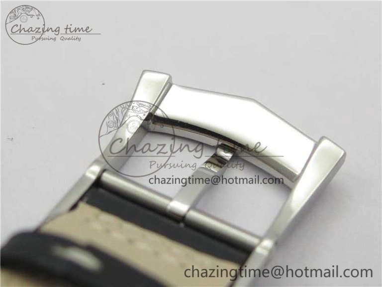 Calatrava 5524 Pilot Travel Time SS GRF Black Dial on Black Leather Strap A324 V2