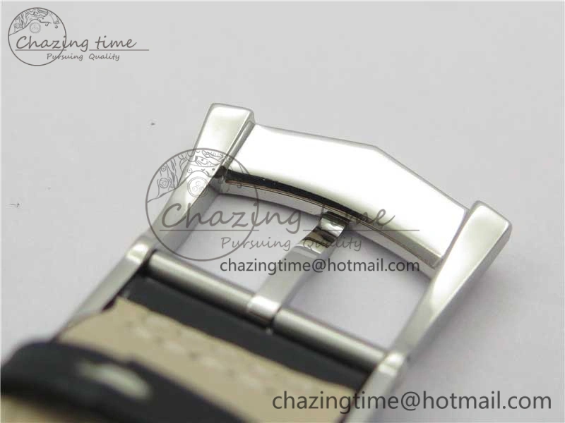 Calatrava 5524 Pilot Travel Time SS GRF Black Dial on Black Leather Strap A324 V2