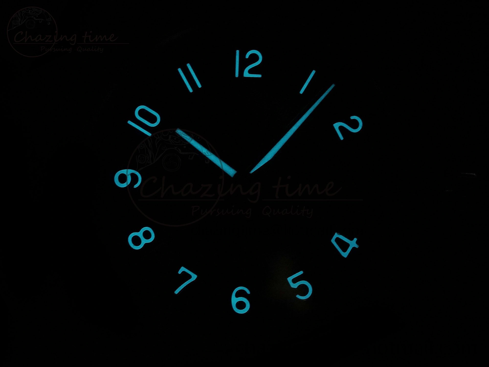 Calatrava 6007G SS PPF 1:1 Best Edition Black Red Dial on Black Leather Strap 330CS