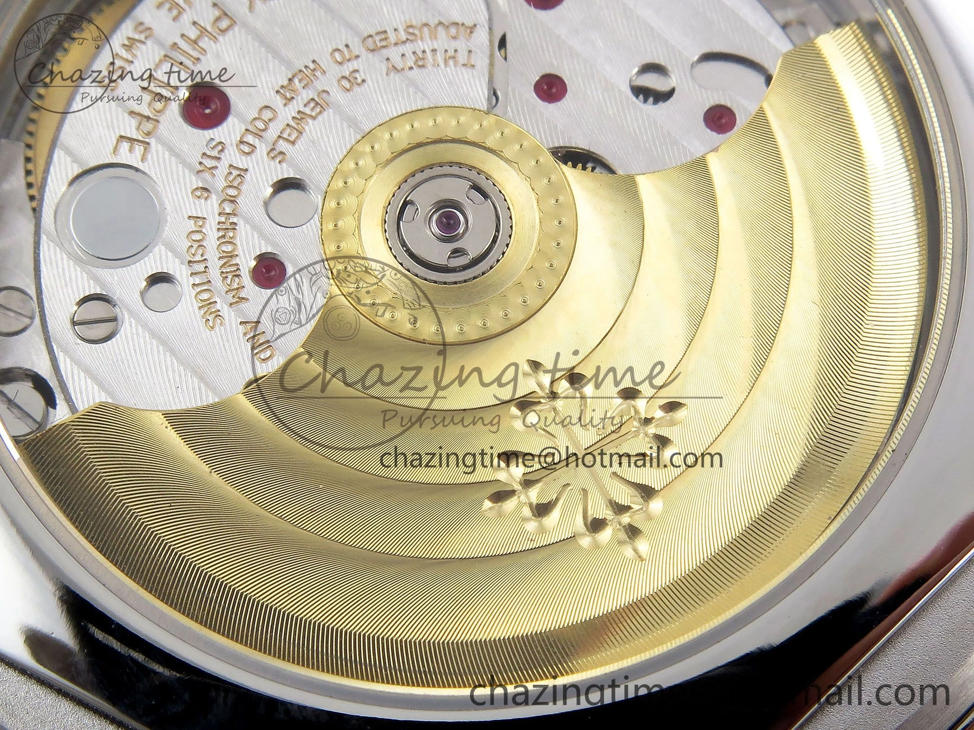 Calatrava 6007G SS PPF 1:1 Best Edition Black Red Dial on Black Leather Strap 330CS