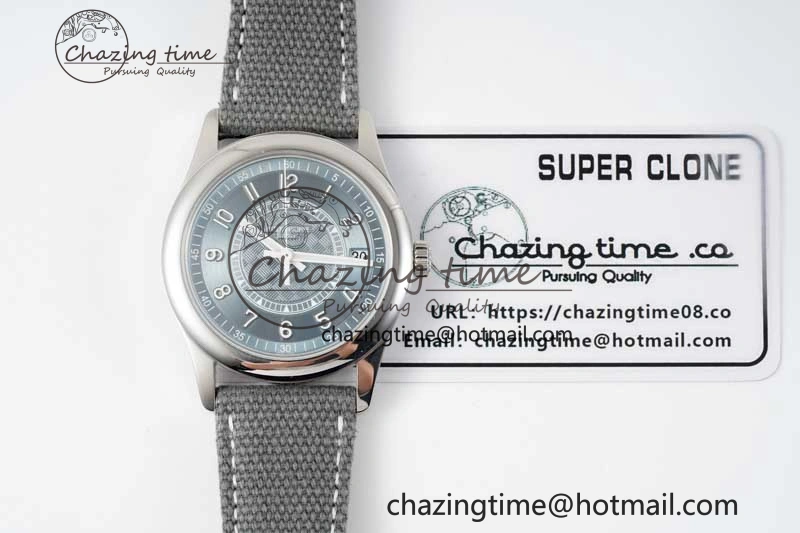 Calatrava 6007a PPF 1:1 Best Edition Blue Dial on Gray Nylon Strap 324CS