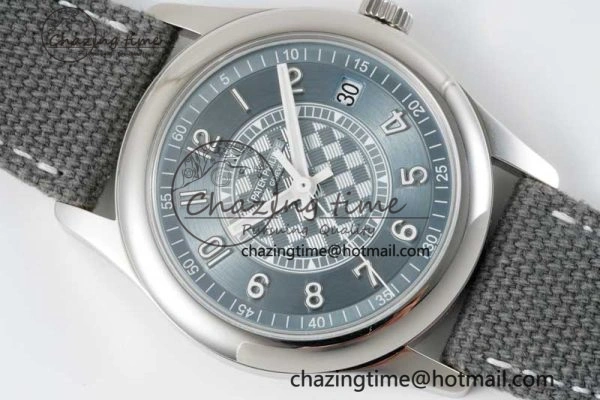 Calatrava 6007a PPF 1:1 Best Edition Blue Dial on Gray Nylon Strap 324CS