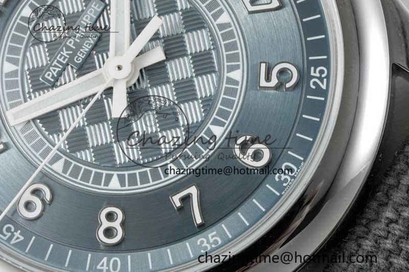 Calatrava 6007a PPF 1:1 Best Edition Blue Dial on Gray Nylon Strap 324CS