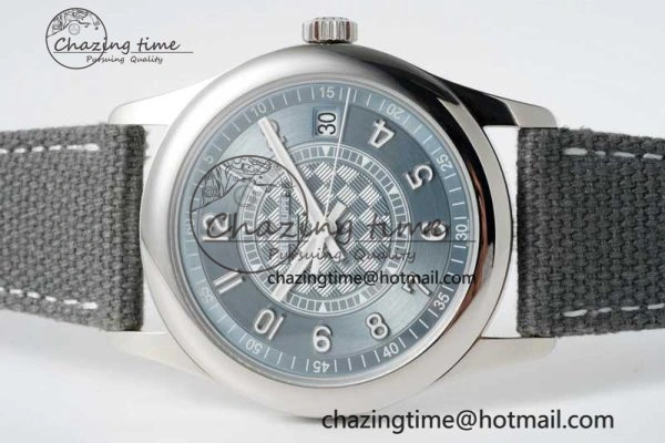 Calatrava 6007a PPF 1:1 Best Edition Blue Dial on Gray Nylon Strap 324CS