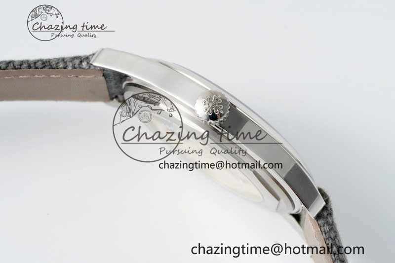 Calatrava 6007a PPF 1:1 Best Edition Blue Dial on Gray Nylon Strap 324CS