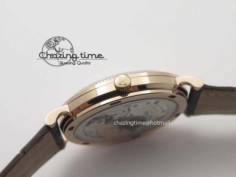 Calatrava Automatic RG SF Best Edition White Dial On Brown Leather Strap A240(Micro-Rotor)
