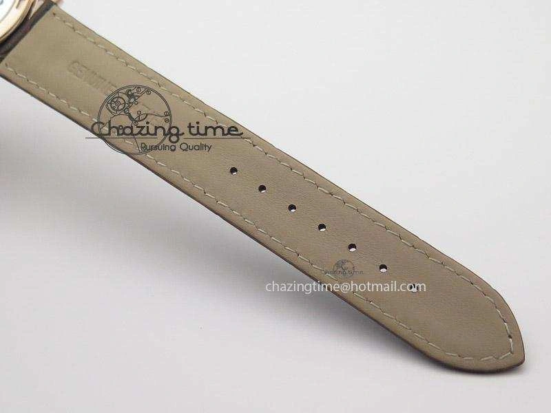 Calatrava Automatic RG SF Best Edition White Dial On Brown Leather Strap A240(Micro-Rotor)