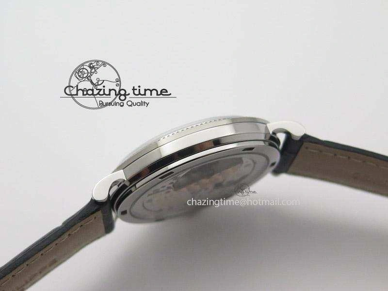Calatrava Automatic SS SF Best Edition White Dial on Black Leather Strap A240(Micro-Rotor)