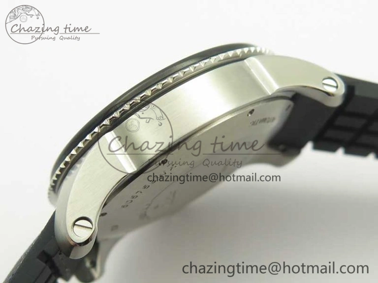 Calibre De Cartier Diver Black JF 1:1 Best Edition on Black Nylon Strap A23J