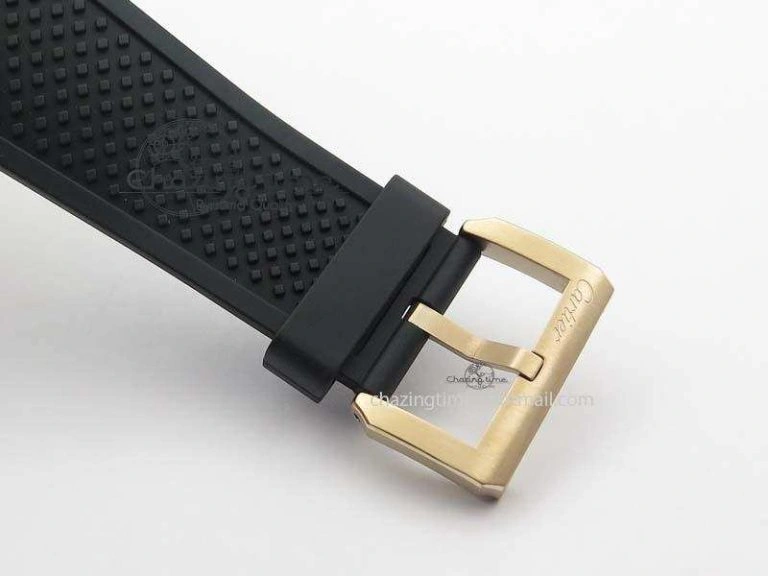 Calibre De Cartier Diver Black RG TF 1:1 Best Edition On Black Rubber Strap A23J