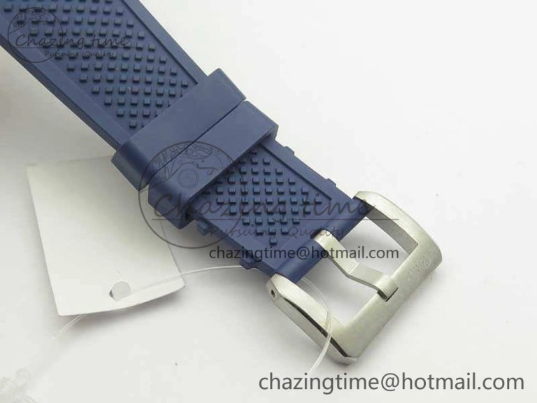 Calibre De Cartier Diver Blue JF 1:1 Best Edition On Blue Rubber Strap A23J