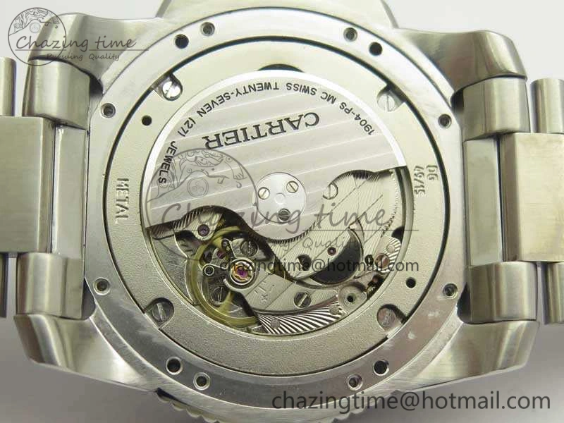 Calibre De Cartier Diver Blue JF 1:1 Best Edition On SS Bracelet A23J