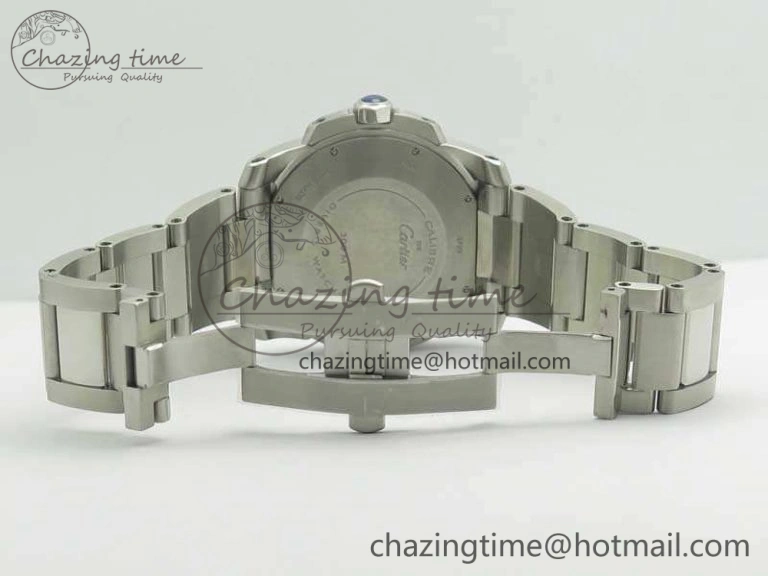 Calibre De Cartier Diver Blue JF 1:1 Best Edition On SS Bracelet A23J