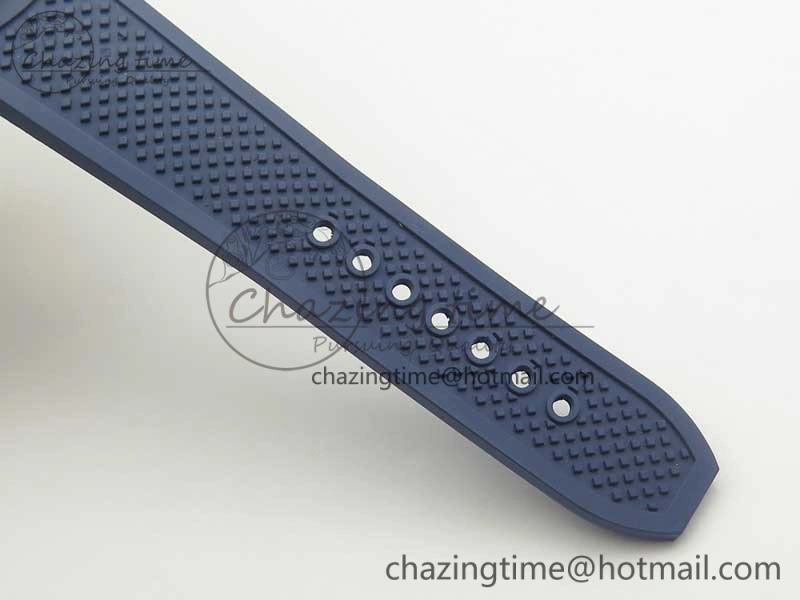 Calibre De Cartier Diver Blue JF 1:1 Best Edition White Dial On Blue Rubber Strap A23J