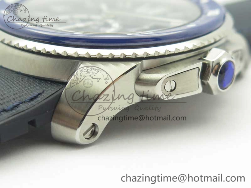Calibre De Cartier Diver Blue JF 1:1 Best Edition on Blue Nylon Strap A23J