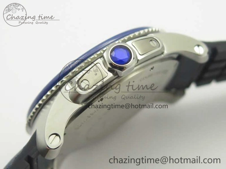 Calibre De Cartier Diver Blue JF 1:1 Best Edition on Blue Nylon Strap A23J