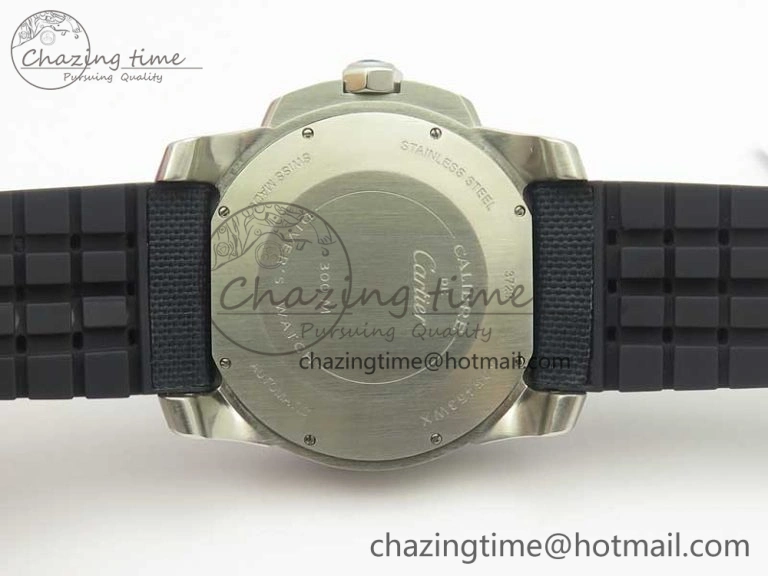 Calibre De Cartier Diver Blue JF 1:1 Best Edition on Blue Nylon Strap A23J