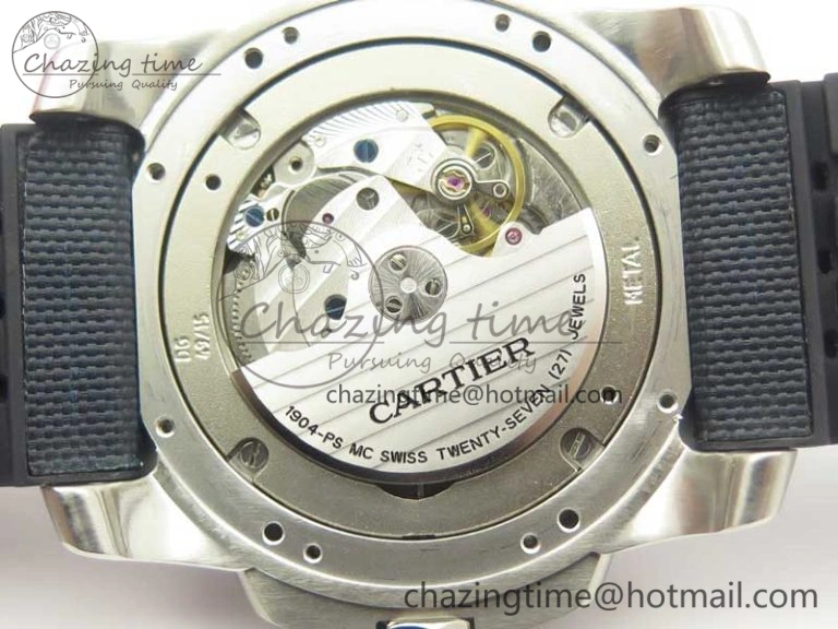 Calibre De Cartier Diver Blue JF 1:1 Best Edition on Blue Nylon Strap A23J