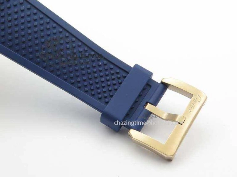 Calibre De Cartier Diver Blue RG TF 1:1 Best Edition On Blue Rubber Strap A23J