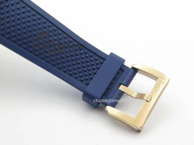 Calibre De Cartier Diver Blue RG TF 1:1 Best Edition On Blue Rubber Strap A23J