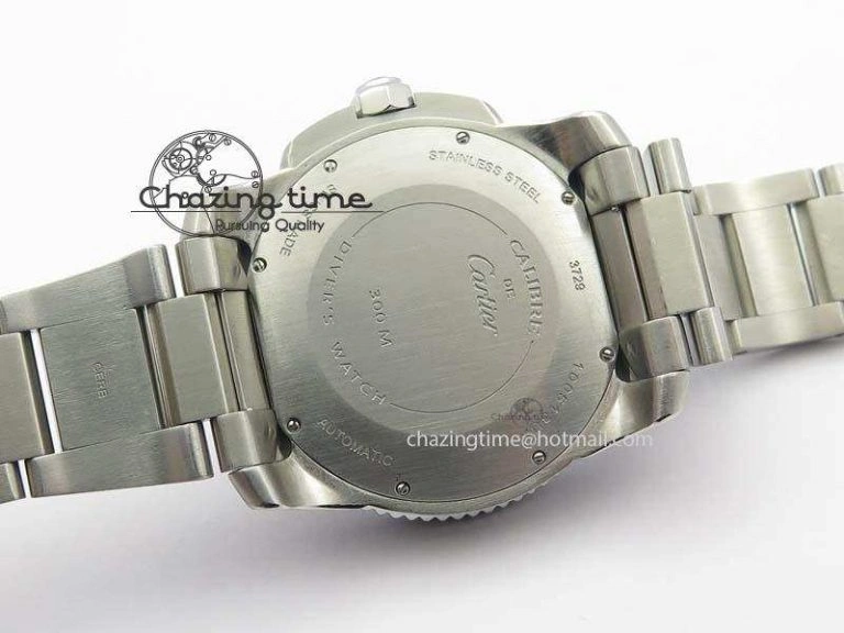 Calibre De Cartier Diver Blue TF 1:1 Best Edition On SS Bracelet A23J