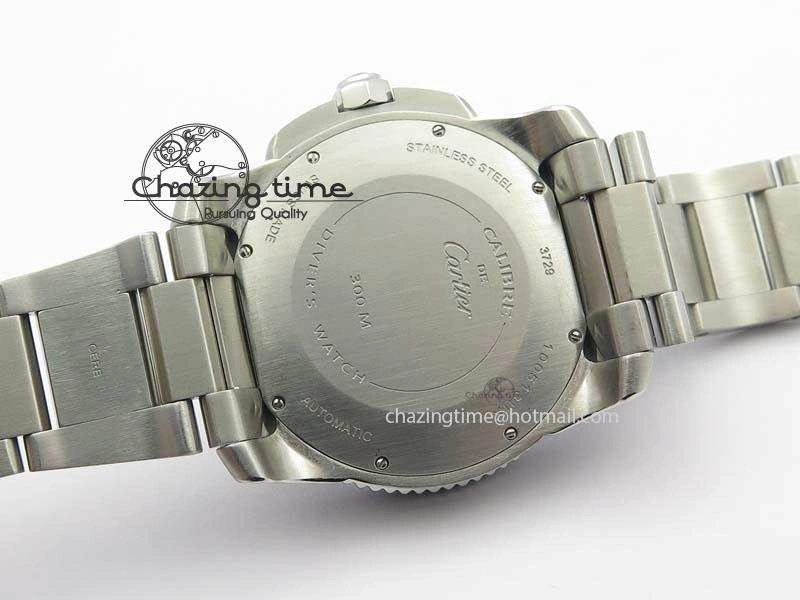 Calibre De Cartier Diver Blue TF 1:1 Best Edition On SS Bracelet A23J