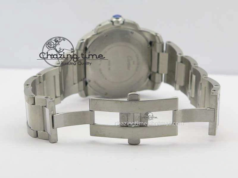 Calibre De Cartier Diver Blue TF 1:1 Best Edition On SS Bracelet A23J