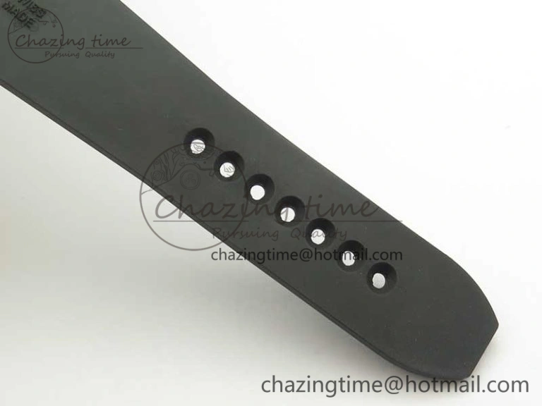 Calibre De Cartier Diver RG Black RG Bezel JF 1:1 Best Edition On Black Rubber Strap A23J