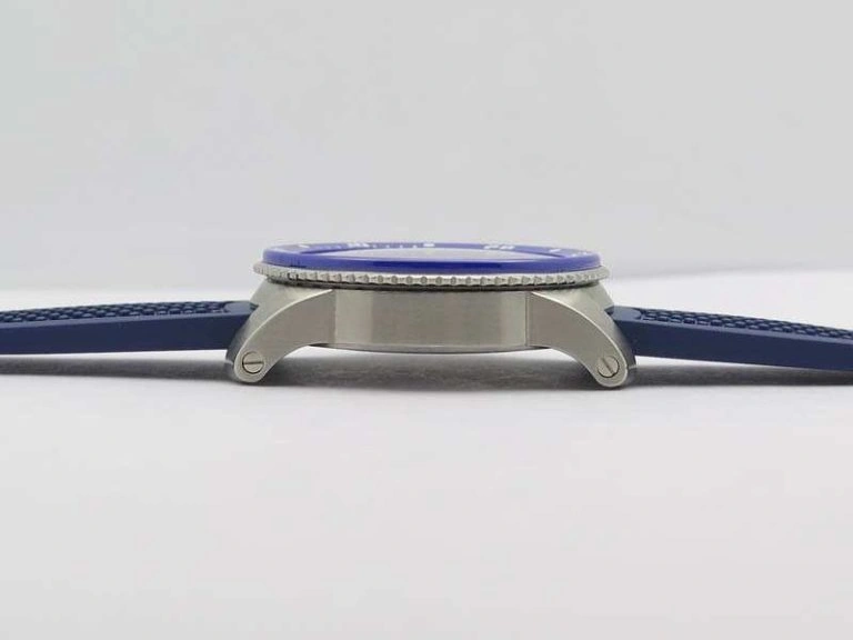 Calibre De Cartier Diver SS Blue JJF 1:1 Best Edition On Blue Rubber Strap A23J