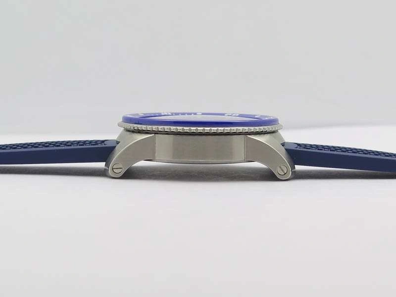 Calibre De Cartier Diver SS Blue JJF 1:1 Best Edition On Blue Rubber Strap A23J