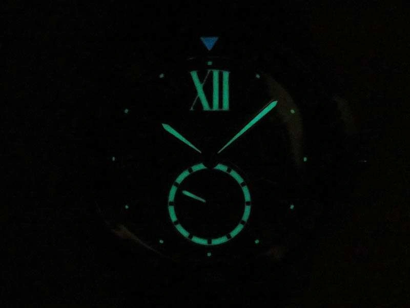 Calibre De Cartier Diver SS RG Blue JJF 1:1 Best Edition On Blue Rubber Strap A23J