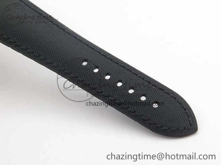 Calibre De Cartier Diver TF 1:1 Best Edition RG Black Dial On Nylon Black Rubber Strap A23J