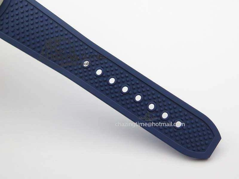 Calibre De Cartier Diver TF 1:1 Best Edition SS Blue Dial On Blue Rubber Strap A23J