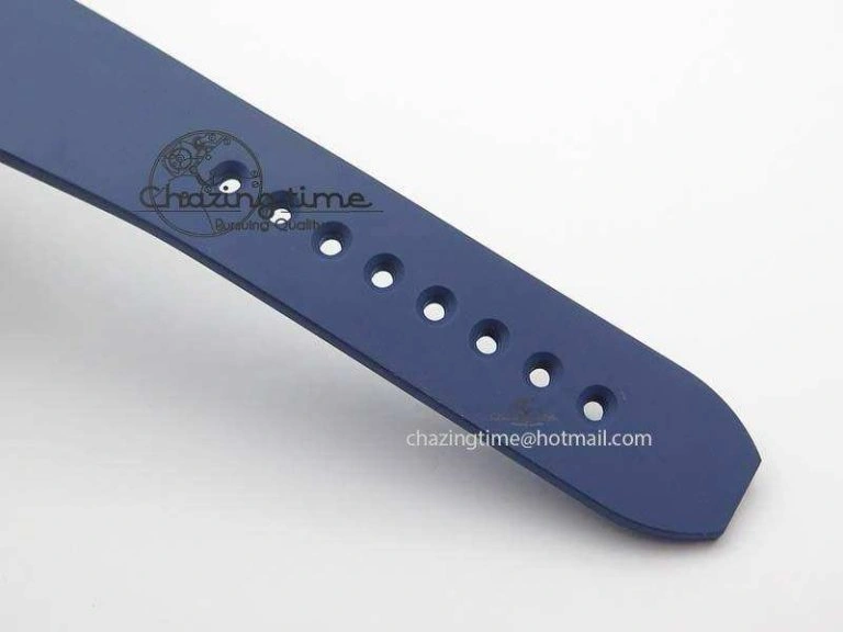 Calibre De Cartier Diver TF 1:1 Best Edition SS Blue Dial On Blue Rubber Strap A23J
