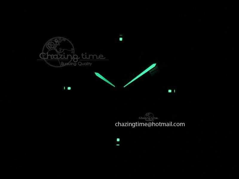 Calibre De Cartier RG JF Best Edition White Dial On Brown Leather Strap A23J