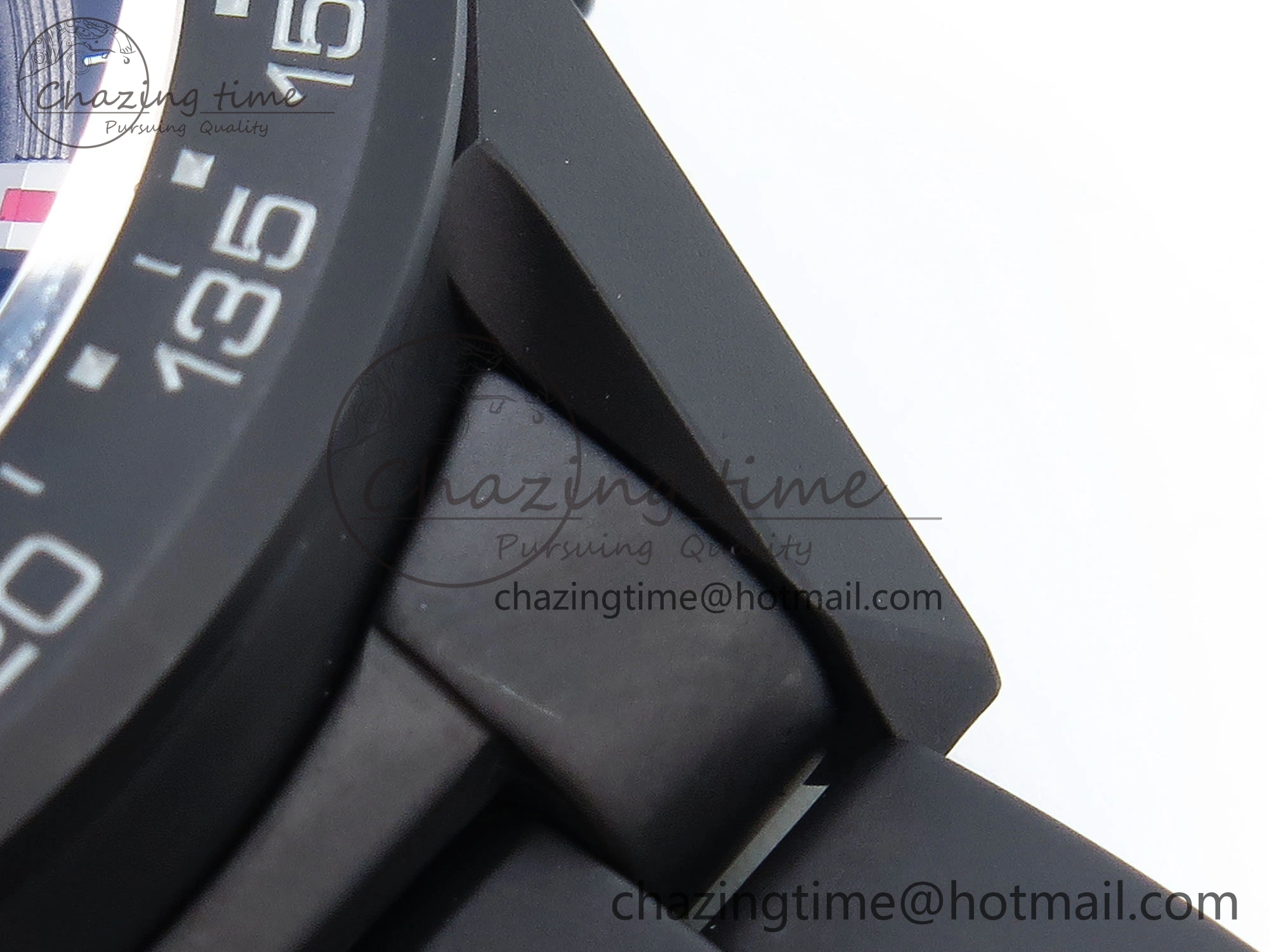 Calibre Heuer 01 Chrono 43mm Ceramic XF 1:1 Best Edition Skeleton Dial Red Hand on Ceramic Bracelet A1887