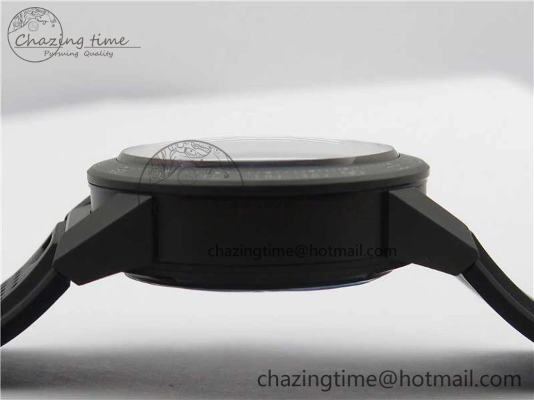 Calibre Heuer 01 Chrono 43mm Ceramic XF 1:1 Best Edition Skeleton Dial on Black Rubber Strap A1887