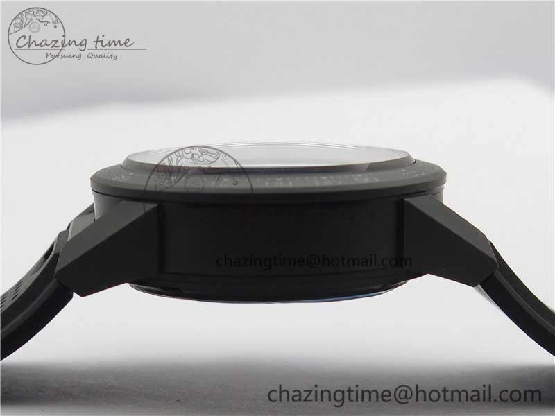Calibre Heuer 01 Chrono 43mm Ceramic XF 1:1 Best Edition Skeleton Dial on Black Rubber Strap A1887