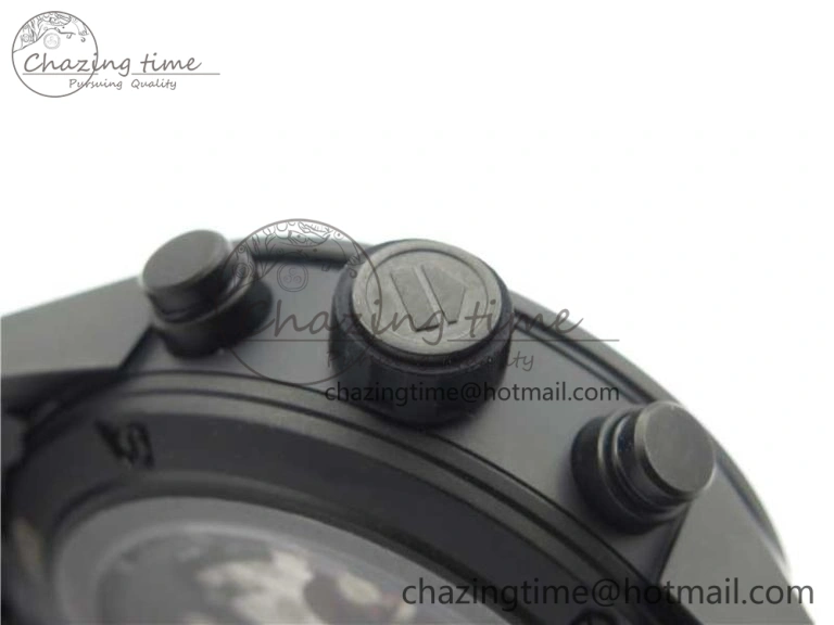 Calibre Heuer 01 Chrono 43mm Ceramic XF 1:1 Best Edition Skeleton Dial on Black Rubber Strap A1887