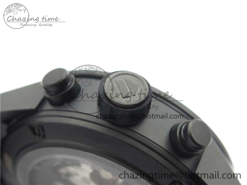 Calibre Heuer 01 Chrono 43mm Ceramic XF 1:1 Best Edition Skeleton Dial on Black Rubber Strap A1887