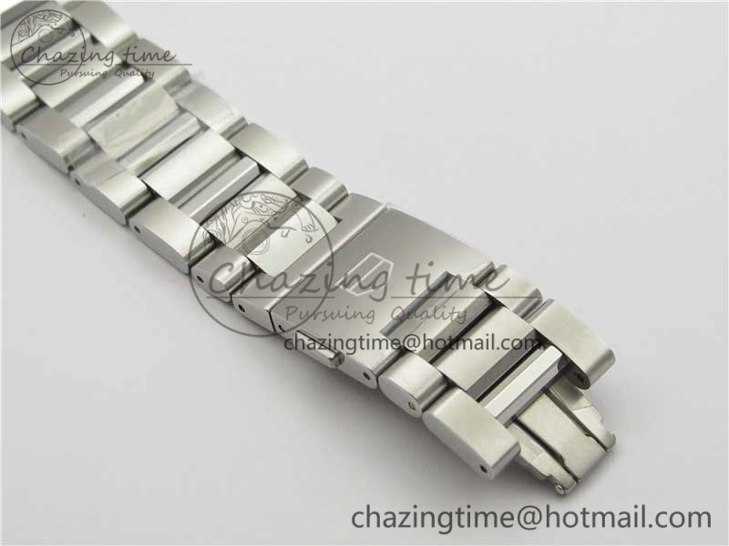 Calibre Heuer 01 Chrono 43mm SS XF 1:1 Best Edition Skeleton Dial Red Hand on SS Bracelet A1887